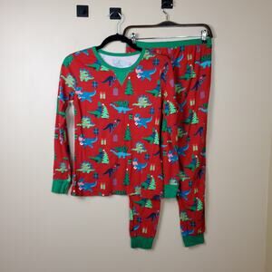 Wondershop Holiday Dinosaur Print Pajama Set Size S
